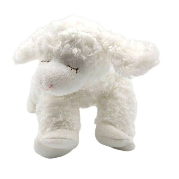 Gund Baby Winky Lamb Plush Sheep Lovey Ivory White 9" Stuffed Nursery Rattle - Picture 6 of 11